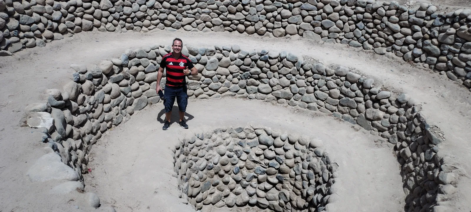 Los canales en espiral de los Acueductos de Cantalloc en Nazca