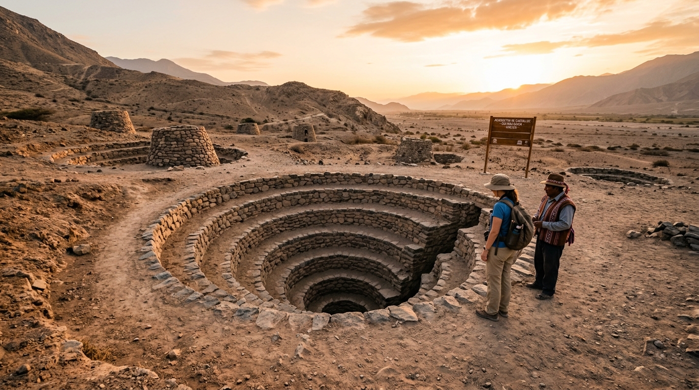 Acueductos subterráneos de Cantalloc en Nazca, ingeniería prehispánica única
